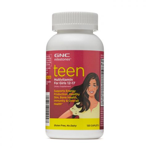 [GNC] 틴걸 멀티비타민 120정 Teen Multivitamin for Girls 12-17 120caplets