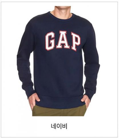 [GAP] 갭 남녀공용 기모맨투맨 모음 GAP Unisex Fleece Lined Sweatshirt-네이비-M