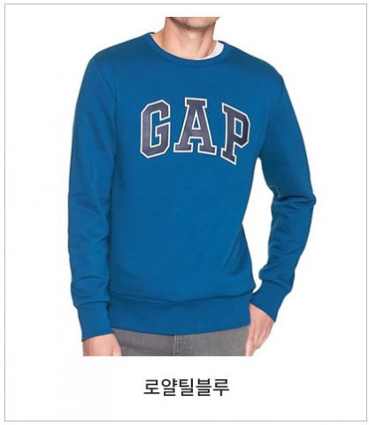 [GAP] 갭 남녀공용 기모맨투맨 모음 GAP Unisex Fleece Lined Sweatshirt-로얄틸블루-XXL