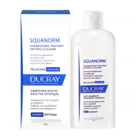 [Ducray] 듀크레이 지성용 비듬샴푸 200ml Squanorm Anti-Dandruff Shampoo