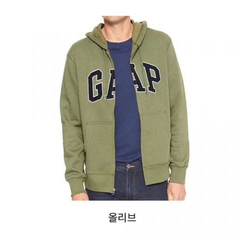 [GAP] 갭 남녀공용 후드집업 모음 GAP Unisex Hoodie Zipup2-올리브-XS