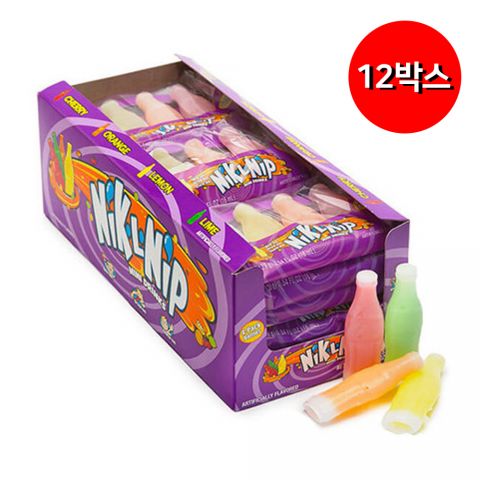 닉클립 오리지날 왁스병 캔디 4개입 18팩 700g 12박  Nik-L-Nip Original Wax Bottles 4 Pack 12/18ct (216ct)
