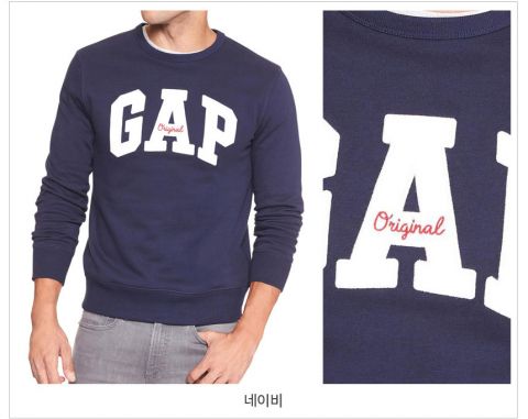[GAP] 갭 남녀공용 맨투맨 모음 GAP Unisex Sweatshirt-네이비-XS