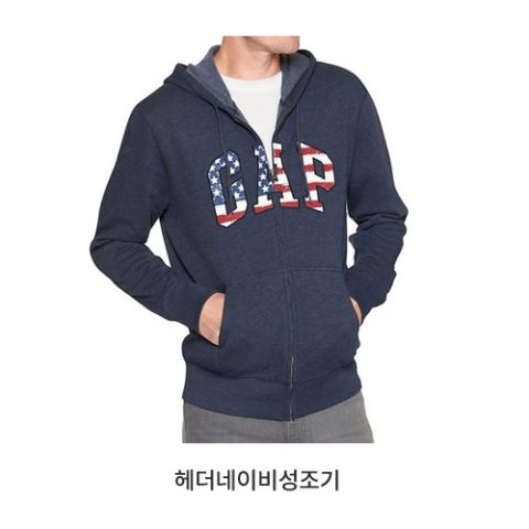 [GAP] 갭 남녀공용 후드집업 모음 GAP Unisex Hoodie Zipup2-헤더네이비성조기-XL